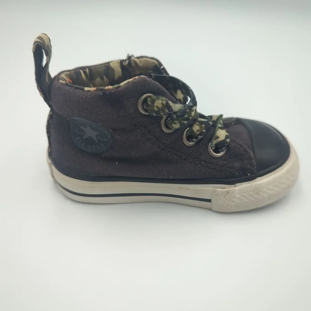 Converse Chuck Taylor All Star High Top Shoes Gray Sneakers Baby Toddler Size 3